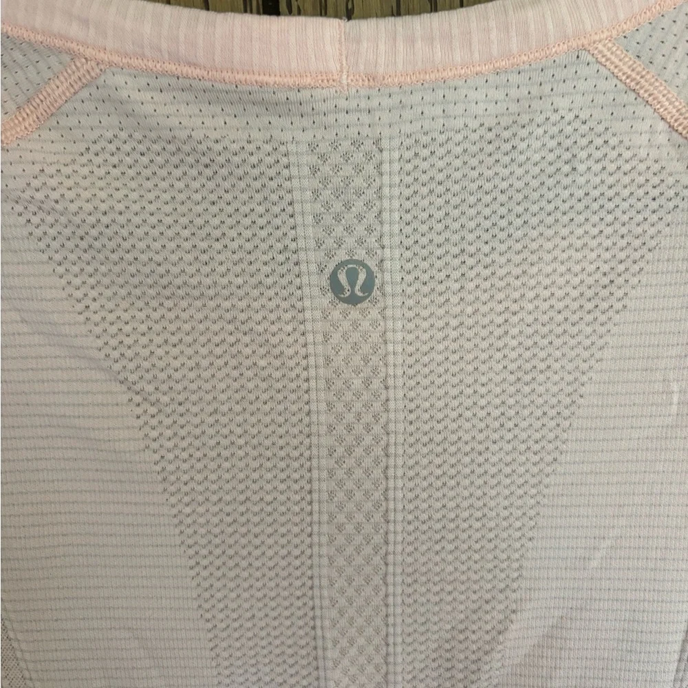 Lululemon Swiftly Tech Short-Sleeve Shirt 2.0. Strawberry Milkshake. Size 12 - Picture 6 of 7